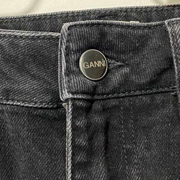 Ganni Cropped Black Jeans — Size 26W x 32L - Picture 8 of 13